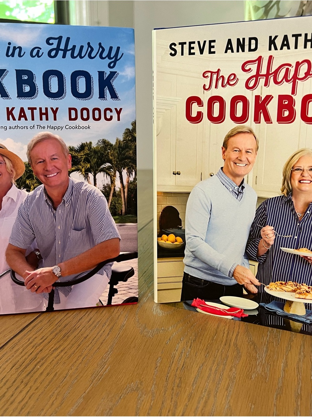 Bundle of 2 The Happy Cookbooks - Steve and Kathy Doocy